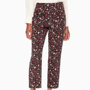 Kate Spade Floral Cigarette Pants